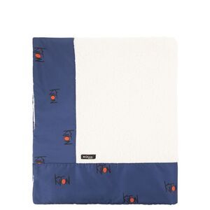 Kiton Men Terry Beach Towel With Logo Border